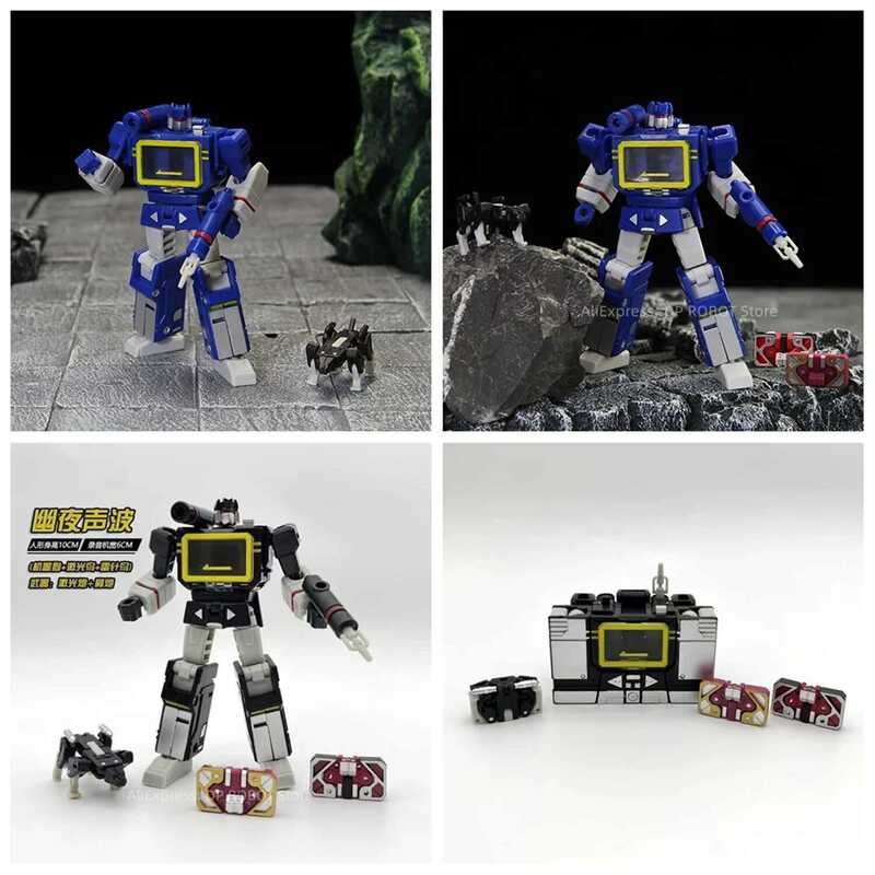 ❤️ ❤️ G1 Pt04เทป Pt-04B Pt-04ซาวด์เวฟพร้อมกล่องของเล่นพกพาขนาดเล็กตุ๊กตาขยับแขนขาได้ Dx9 Robor