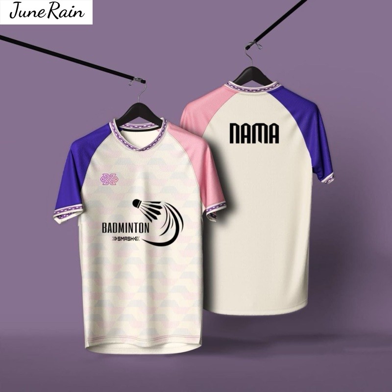 JERSI BADMINTON JERSEY TRANING CUSTOM [ออกแบบใหม่ BADMINTON CLUB][ฟรี CUSTOM NAME] SIZE XS-5XL