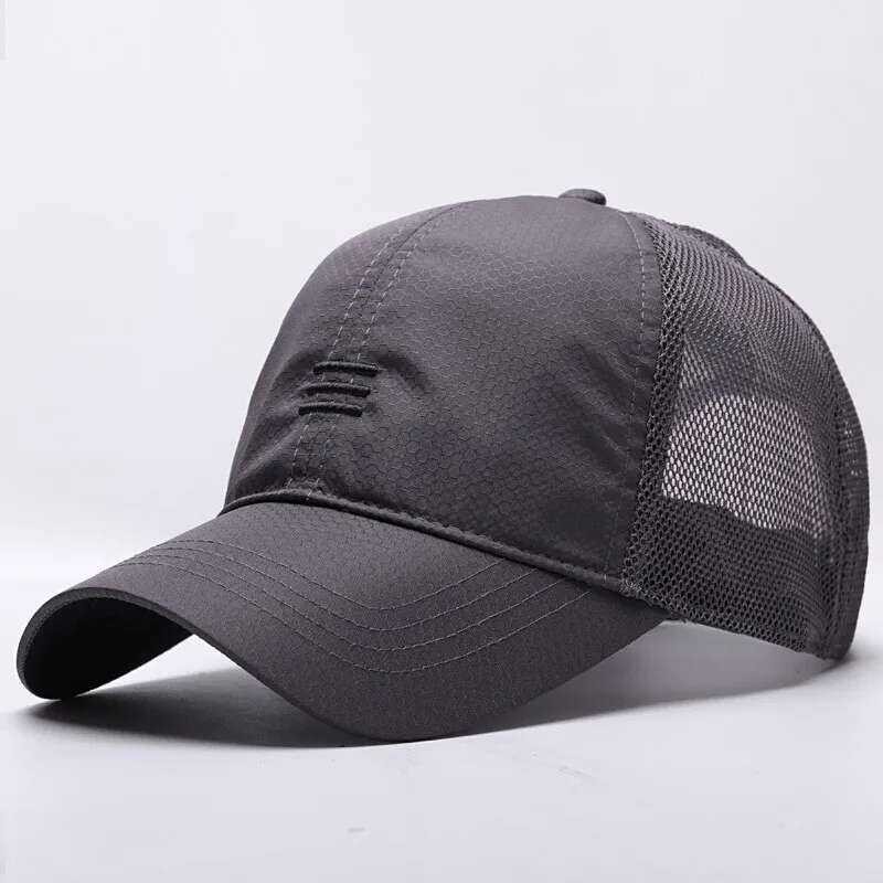 ❥ Big Head Man Plus ขนาดเบสบอลหมวกฤดูร้อนบางผ้าตาข่าย Sun หมวกชายหมวก Snapback M 55-59 L 60-64