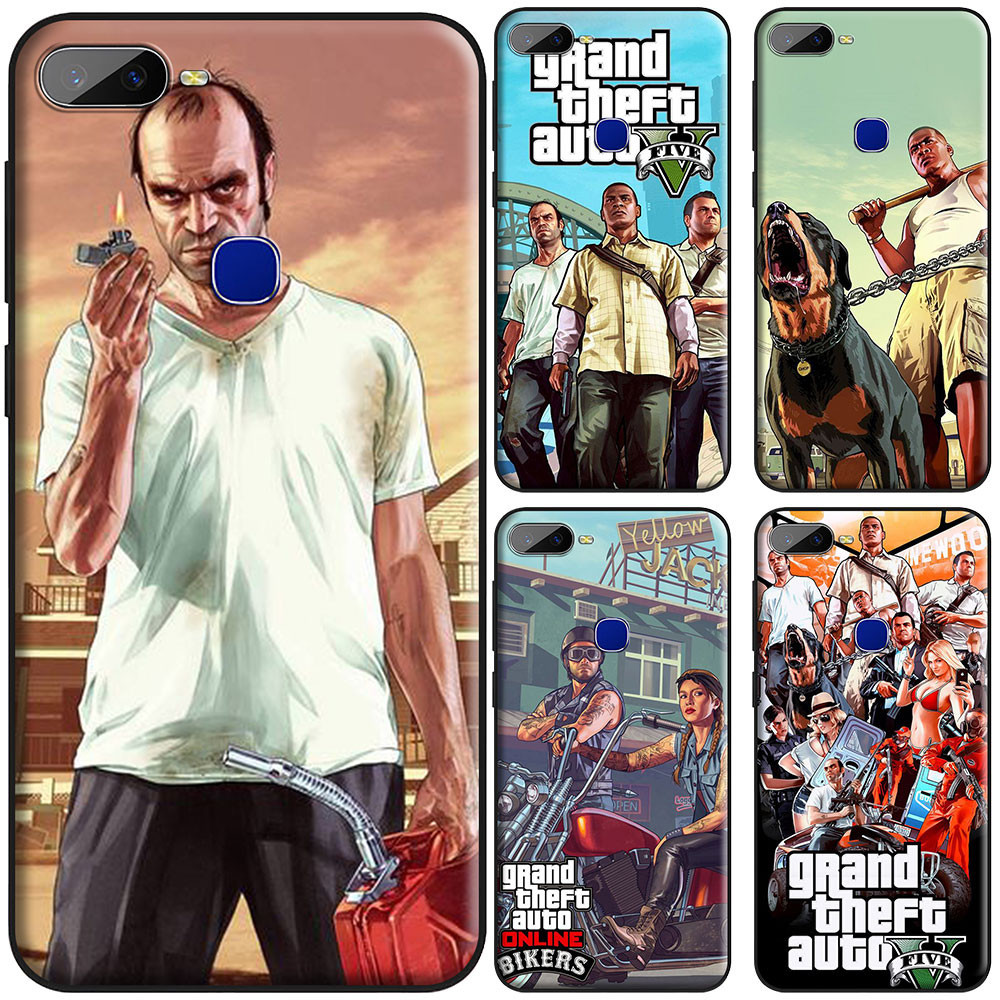 เคสซิลิโคนนิ่ม ลาย Grand Theft Auto GTA 5 สําหรับ Apple iPhone 13 Mini 15 Pro 7 8 Plus XS Max 11 14