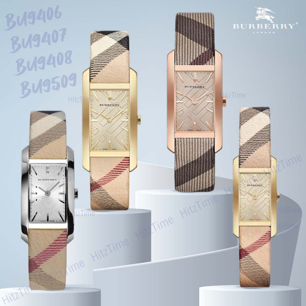 ♞,♘นาฬิกา Burberry นาฬิกาข้อมือผู้หญิง แบรนด์เนม ของแท้ รุ่น BU9407 BU9406 แบรนด์ Burberry Watchbra