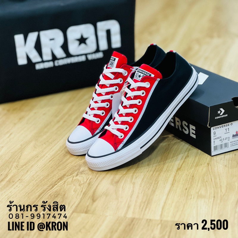 



 ♞,♘ลิขสิทธิ์แท้ 100% Converse Chuck Taylor All Star Retro Sport Ox | Black/Red