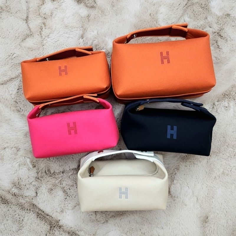 ♞,♘Hermes Bride a brac Cosmatic bag Size PM and GM ของแท้