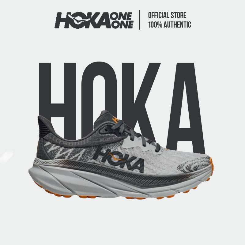【100% Original】 Hoka Challenger 7 1134499-HMCS Mist Castlerock Unisex Sports Shoes