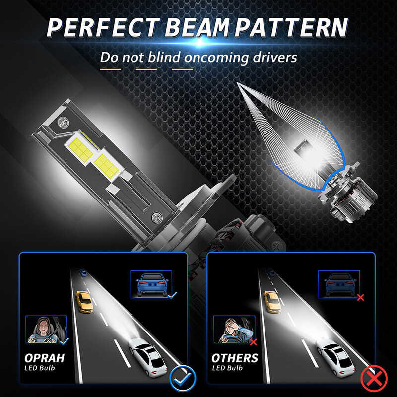❤ Kalada 2Pcs H4 H7 Headlight 40000Lm CSP 3570 H1 H3 H11 H8 Hb4 Hb3 9005 9006 9012 Canbus Auto Fo