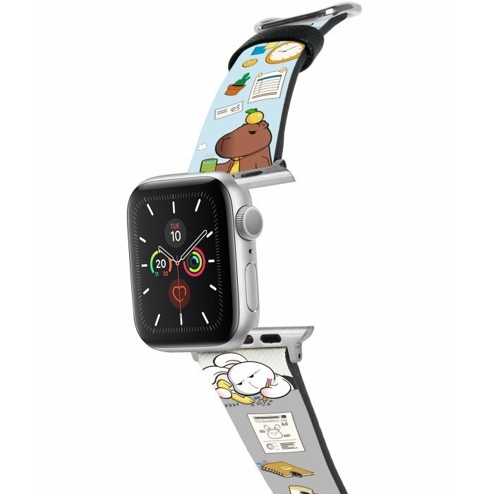 THE HOOD X Monday Bruce - Monday Bruce And Stable Apple Watch Ultra 2 / Series 9 / SE Saffiano Leat