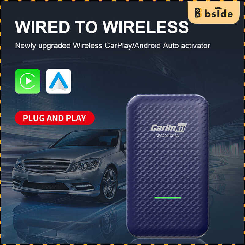 Tool Store] [Bside 2022 NEW Carlinkit 4.0 Wireless Activator Original Screen Upgrade Wired to Wirel