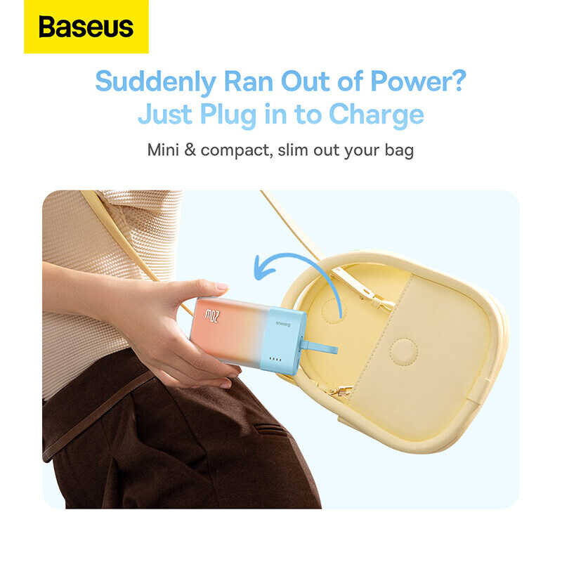 ❤ Baseus พาวเวอร์แบงค์20w แบตสำรอง6000mah ที่ชาร์จแบบไร้สาย