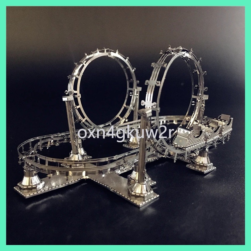 IRONSTAR 3D Metal Puzzle Assembly Model ROLLER COASTER Amusement Facilities Originality Collection