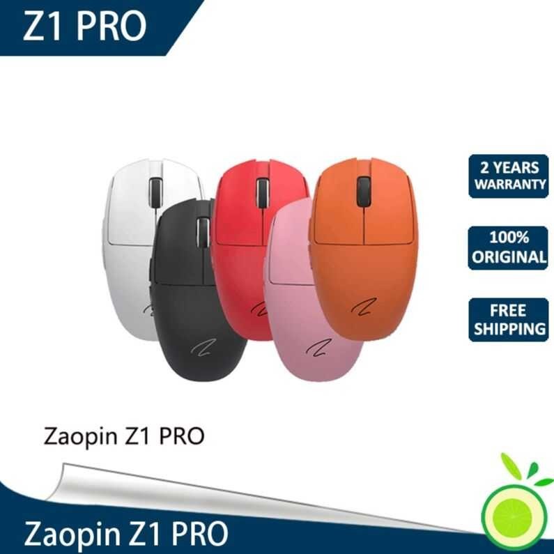 PRO Zaopin Z1 Wireless Mouse 2.4G Wired 26000DPI 51g Gaming 200mA 500mA hollow Out Micro RGB Mice R