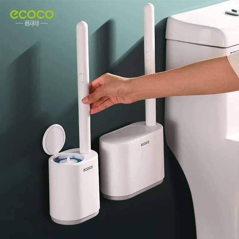 ❥ Ecoco ชุดแปรงขัดห้องน้ำแบบไม่มีมุมตายอุปกรณ์แปรงข