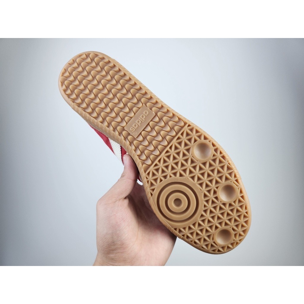 



 ♞Adidas Clover ผ้าใบผู้ชายคุณภาพสูงผู้หญิง Samba OG สีแดง FW2427 36-45 รองเท้า light