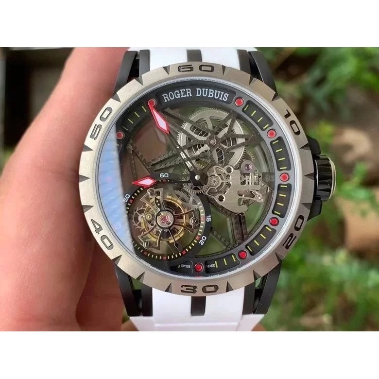 Bbr Factory 2020 Roger Duppet สายนาฬิกาข้อมือไทเทเนียม ขนาดใหญ่ 45x13.5 มม. สําหรับผู้ชาย