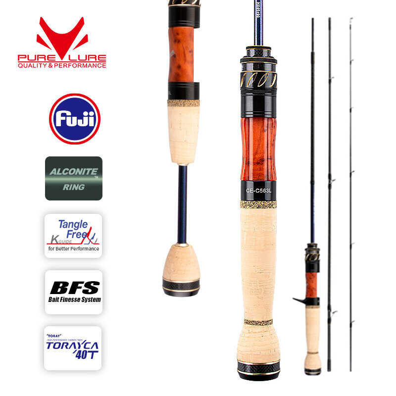 PURELURE CREEK DANCE Trout Rod BFS Fishing Casting UL Spinning Light Travel Rod Stream Ejection Fis
