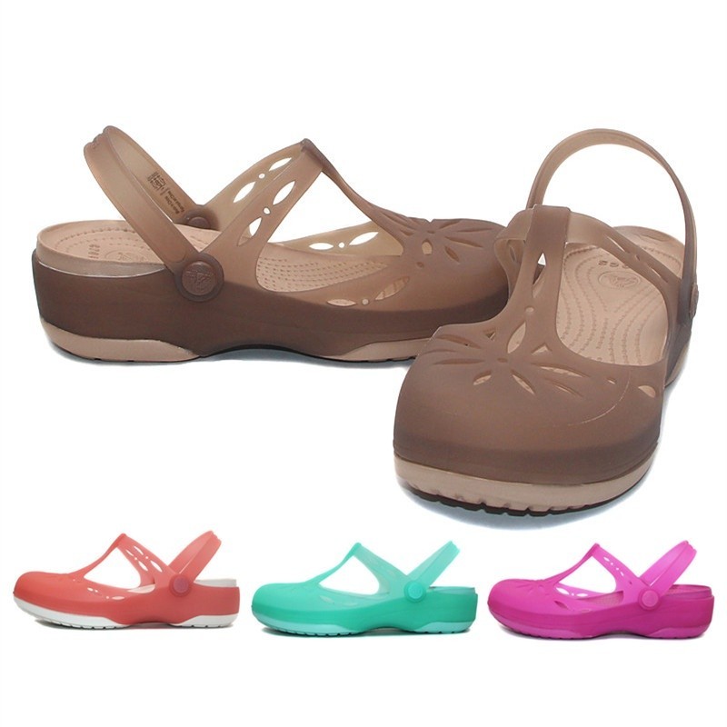 รองเท้าแตะ Crocs พื้นหนา ลาย mary jane น่ารัก ของแท้ พร้อมส่ง สําหรับผู้หญิง202455]