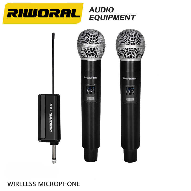microphone RIWORAL wireless UHF 800MHZ mic cattle oleva speakerphone Mobile + receiver