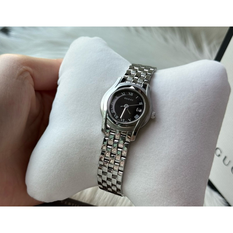 Gucci 5500L Black Dial Lady Size (รุ่นใหม่และนิยม เข็ม G)