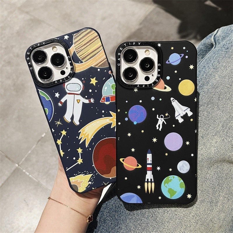 24ชั่วโมงการจัดส่งคุณภาพสูงCasetify Cosmos Planet Space Astronaut Case สําหรับ Iphone 13 8 7 Plus