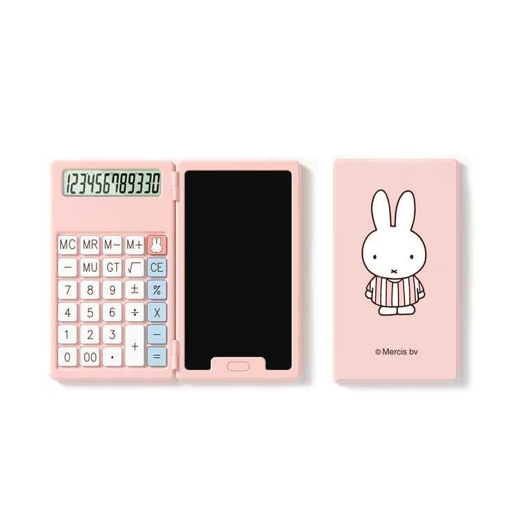 Cute Mipow Lightweight Portable Blue Pink Calculator with E-NotePad Drawing Tablet for Kids Student