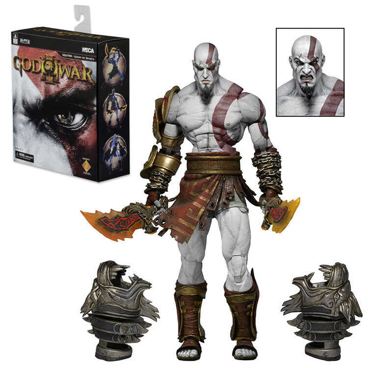 Neca God of War 3 Ultimate Kratos Kratos Kratos Kratos Boxed Deluxe Edition โมเดลฟิกเกอร์