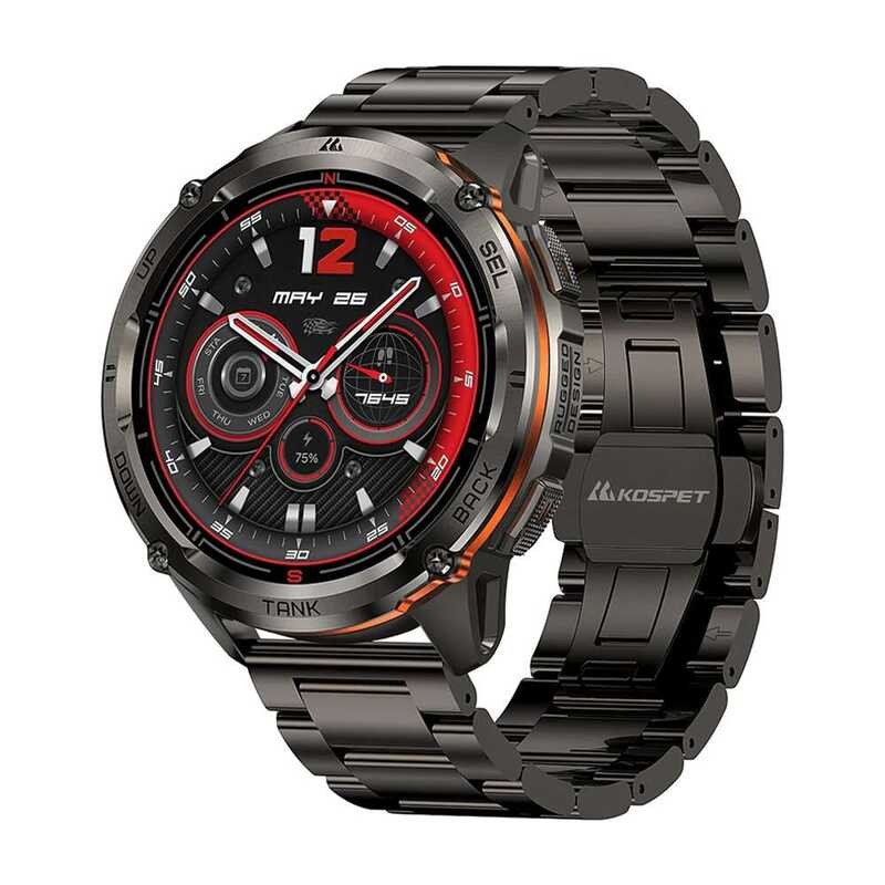 ❥ KOSPET TANK T3 Ultra 2 GPS สมาร์ทนาฬิกาผู้ชาย Smartwatch เข็มทิศเครื่องวัดระยะสูง Barometric
