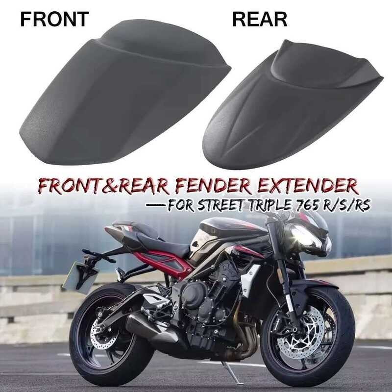❥ บังโคลนมอเตอร์ไซค์สำหรับถนนสาม765r 765S 765Rs สำหรับ765