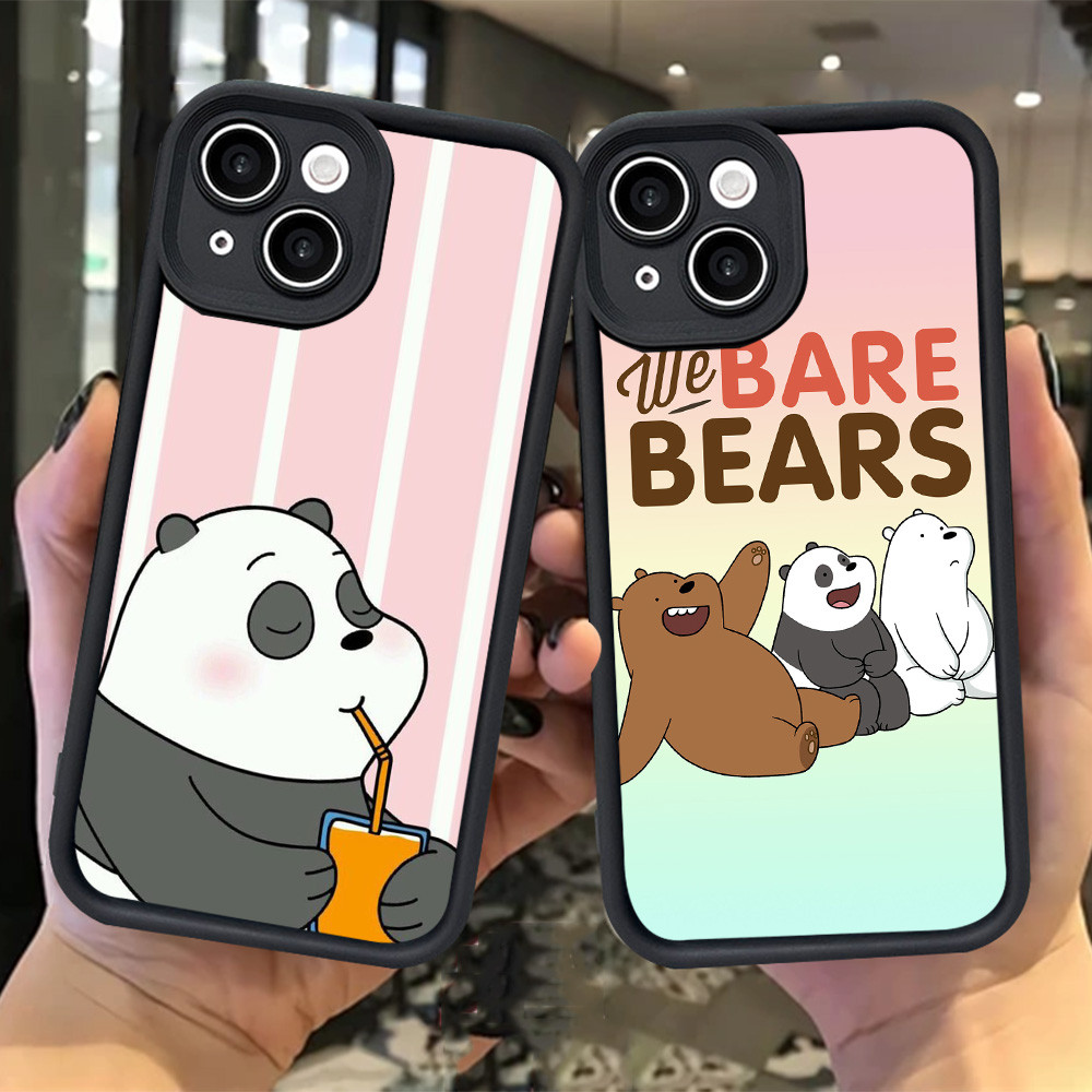 H-48 Bear Casing สําหรับ Realme 8 5s 5i 9i 7i 5 C33 12 Lite Plus Pro 5G สีดํา