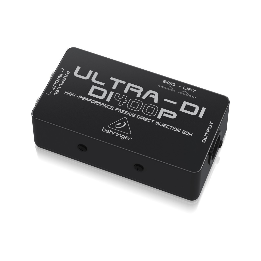 Behringer Ultra-DI DI400P Professional Passive DI-Box ¼ TRS และขั้วต่อ XLR ชุบทองสําหรับการใช้งานบนเ