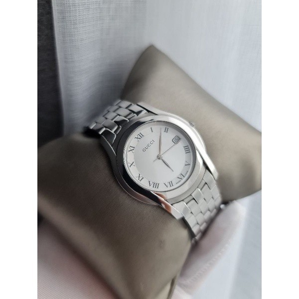 ♞,♘,♙Used Gucci 5500M นาฬิกากุชชี่ มือสองของแท้ สภาพสวย