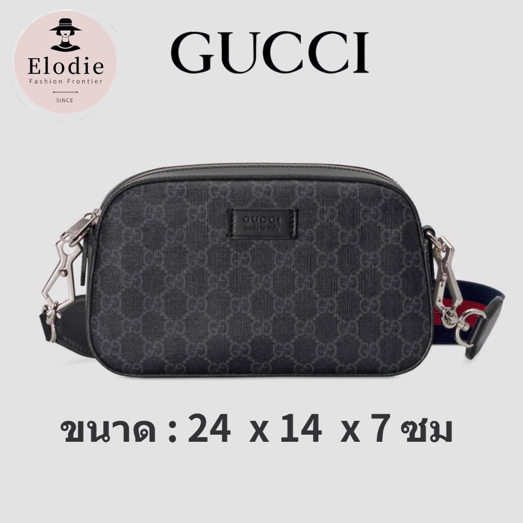 Gucci กระเป๋าคาดเอว ผ้าแคนวาส สไตล์ฝรั่งเศส คลาสสิก สําหรับผู้ชาย GG Supreme 4N6J