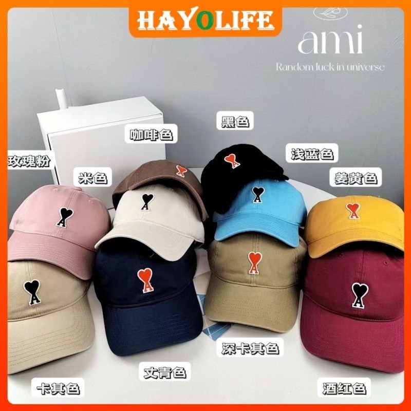 มีให้เลือก 10 สีสินค้าใหม่ พร้อมส่ง หมวกเบสบอล Paris Ami คุณภาพสูง