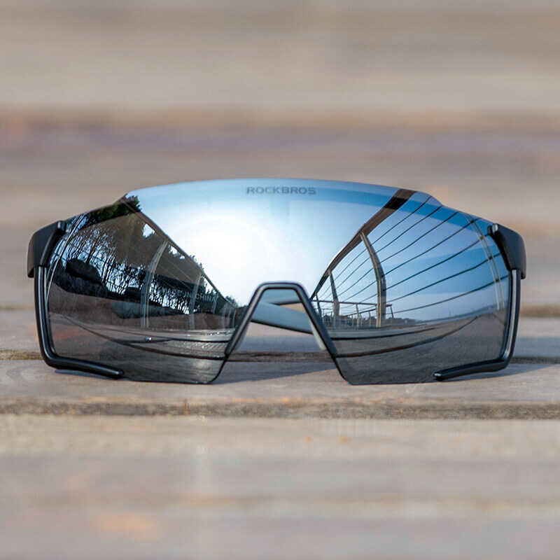 ❤ ROCKBROS Cycling Glasses Men Women HD Full Frame Polarized Photochromic UV Protection Sunglasse