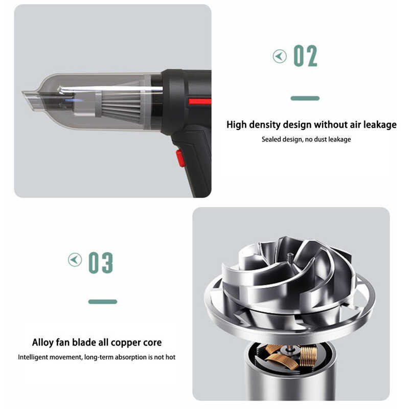 ❤ \12304; ในสต็อก + COD ] 3-In-1 รถ 9000Pa เครื่องเป่า USB หน้าแรกแป