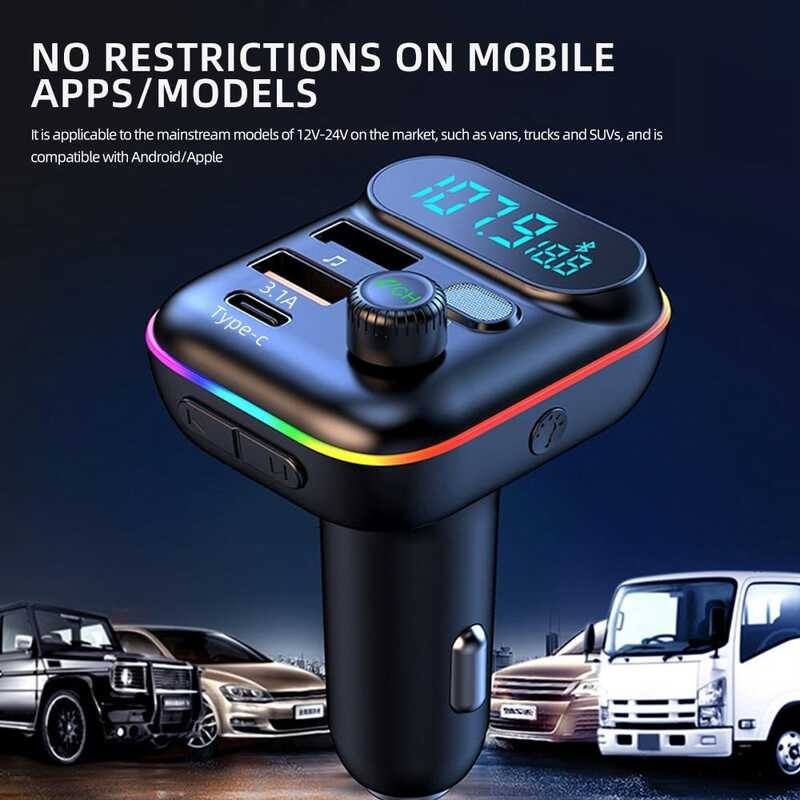Shipping ♥ SFREE 2024 New FM Player PD20W Fast Bluetooth MP3 Car Charging