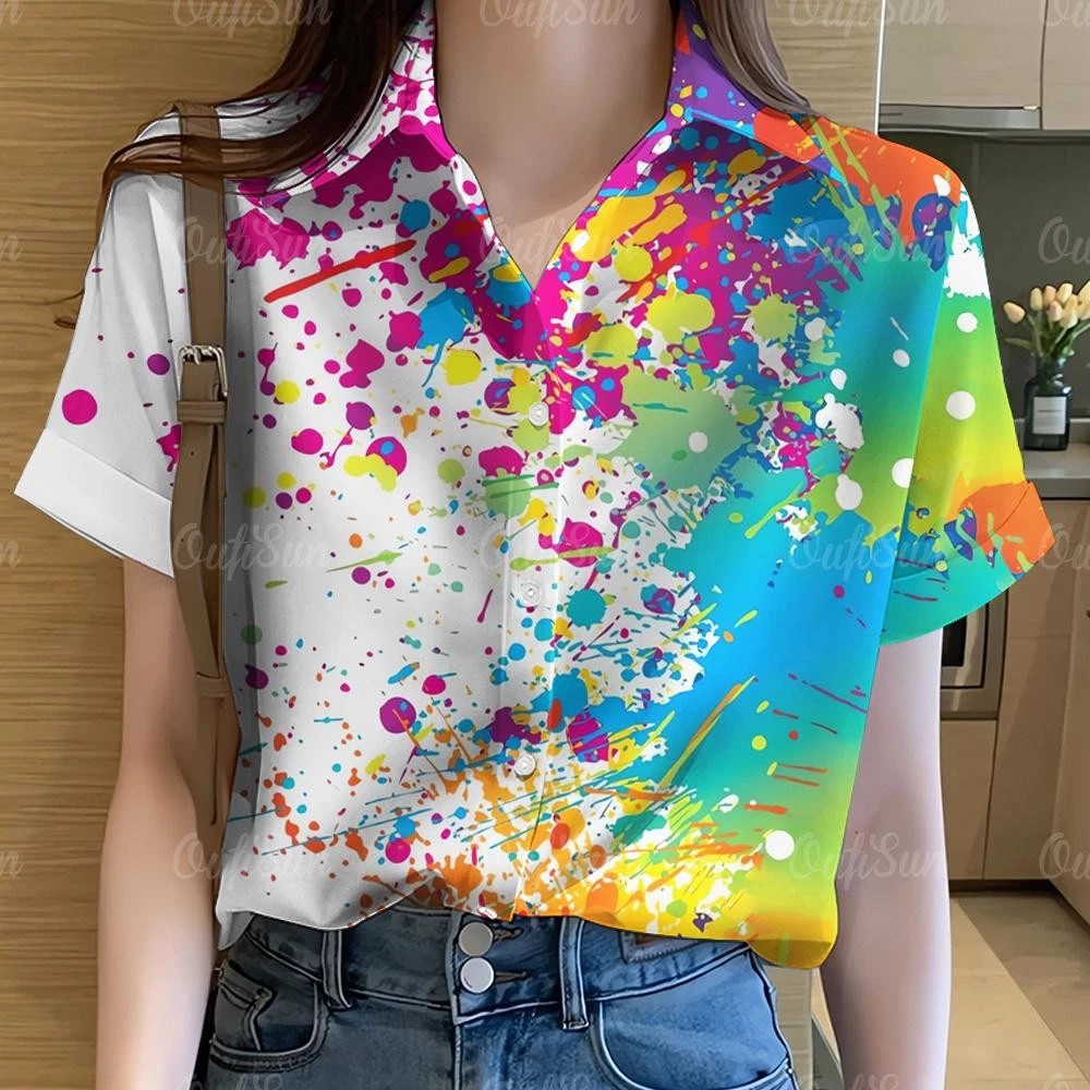 เสื้อฮาวายดอกไม้แขนสั้น สำหรับผู้หญิง thumbnail 5
