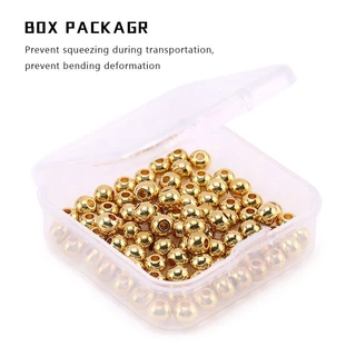 ของแท้ ลูกปัดสเตนเลส 304 ทรงกลม สีทอง สําหรับทําเครื่องประดับ สร้อยคอ สร้อยข้อมือ DIY