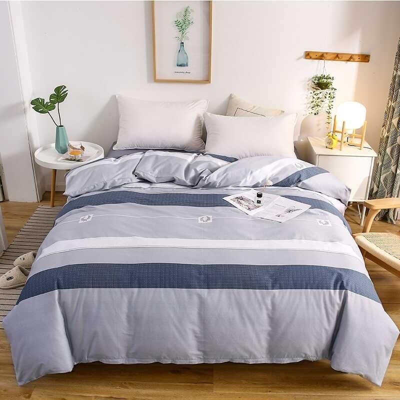 LY 100 Exinshangmao Cotton Duvet Cover High Quality Printed Quilt Blanket Comfortable Zippered Sing