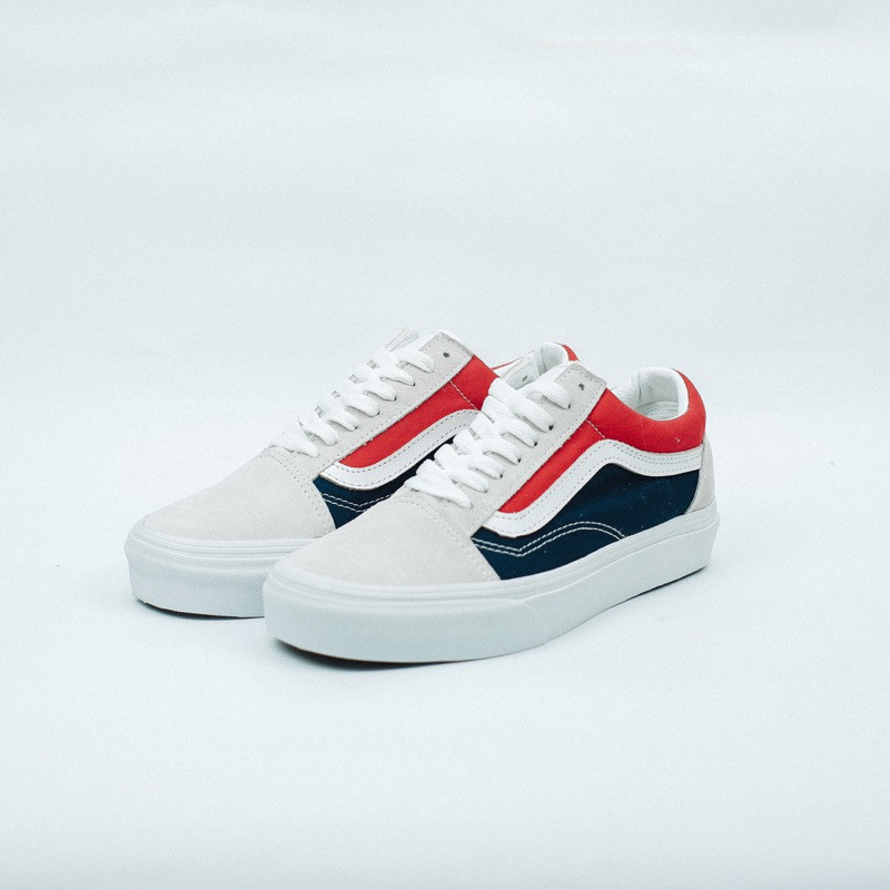 



 ♞,♘,♙Vans รองเท้าผ้าใบ Retro Block White/Red/Dark Navy (Pepsi) Original 100% - Bnib  กีฬา