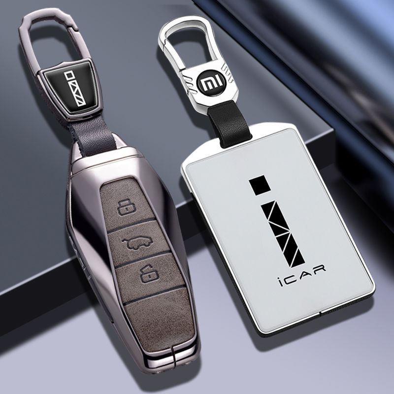【 JAECOO 6 2024】 เหมาะสำหรับ Chery iCAR03 ฝาครอบกุญแจการ์ด 2024 icar ใหม่พลังงาน NFC โลหะพิเศษรวมทุ