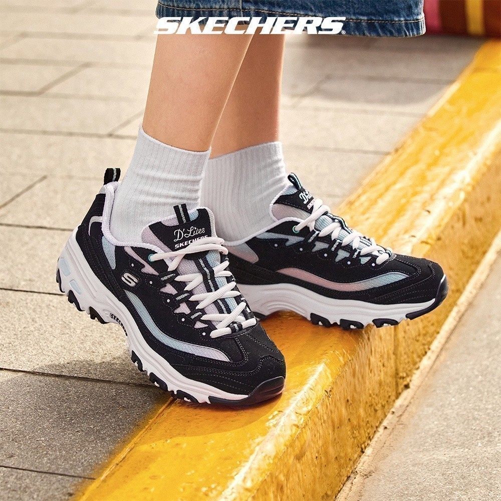 Skechers สเก็ตเชอร์ส รองเท้า ผู้หญิง Sport D'Lites 1.0 Shoes - 149253-BKMT