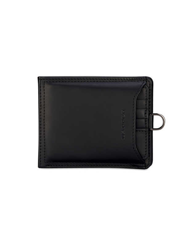 กระเป๋าสตางค์ DAPPER Drawer Tri-fold Wallet หนังแท้ สีดำ