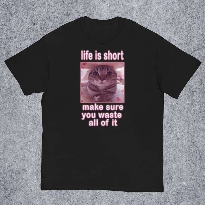 เสื้อยืดแมวตลก Meme, Cats Dank Memes Tee, Freaky Unhinged Tshirt, Silly Cats T Shirt, Goofy Ahh tees