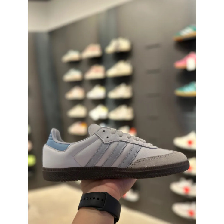 



 ♞,♘,♙ADIDAS SAMBA OG WHITE BLUE ของแท้ 100 %