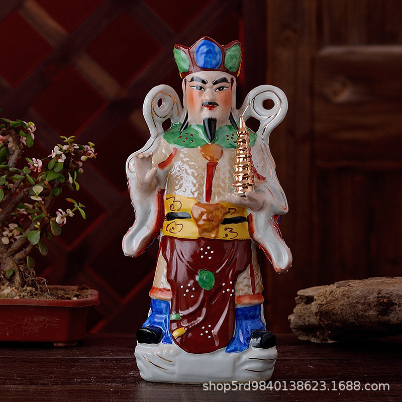 12-32 inch pagoda, Li Tianwang statue, Li Jing ceramic Buddha statue, handicraft ornaments