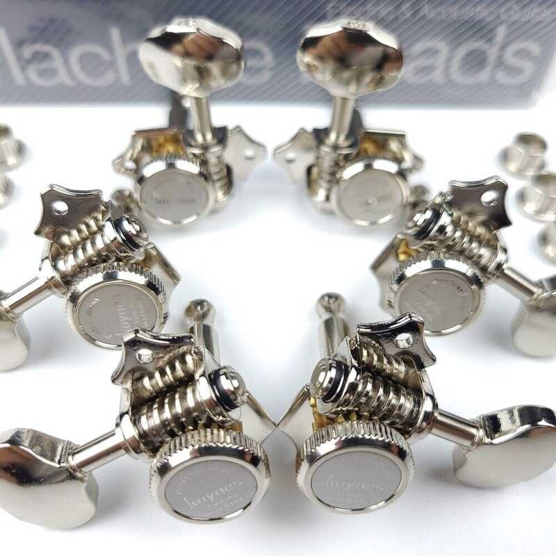 NEW Vintage (จัดส่งที่รวดเร็ว） 1:16 Open Gear Locking Tuning Pegs Gear Butterbean Guitar hine Heads 