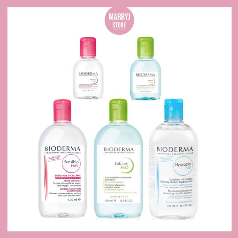 ♞,♘,♙(แท้/พร้อมส่ง) Bioderma H2O Solution Micellaire / Sebium H2O/ Hydrabio H2O 500ml.