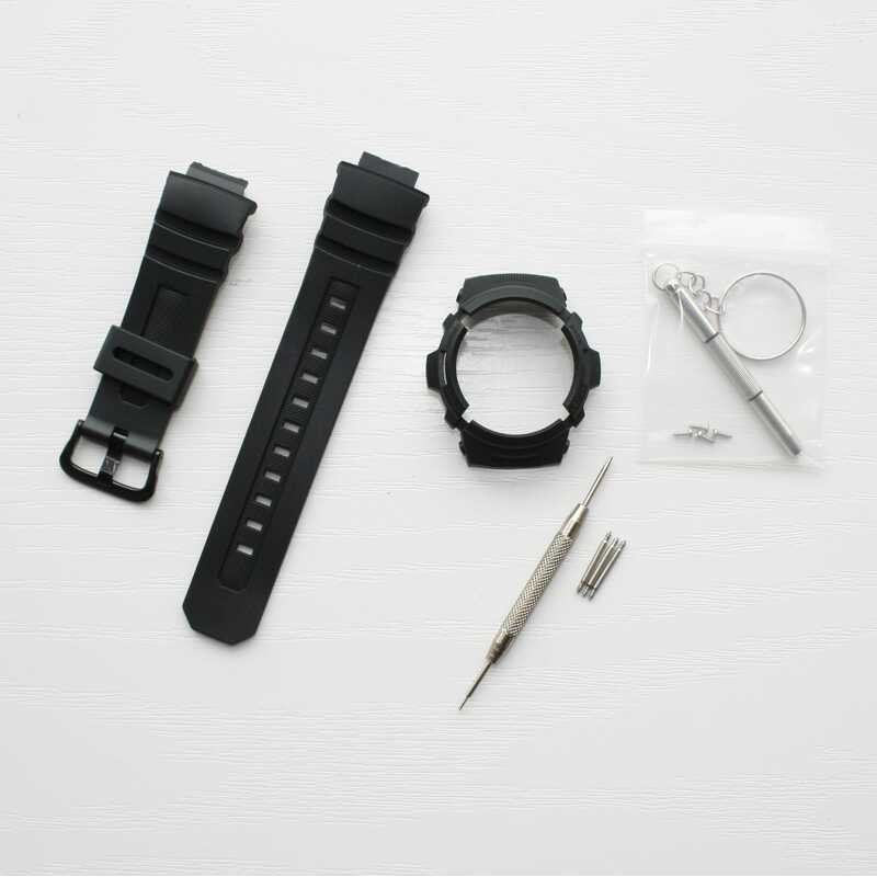AW-590 เรซิ่นเปลี่ยนสายรัดนาฬิกาสำหรับ AW-591 AWG-M100/101 Bezel Gsh