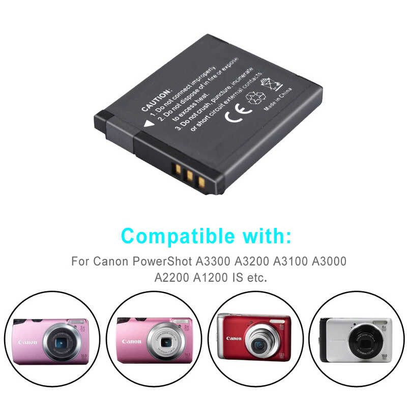 ❤️ PALO 1000Mah Nb-8L NB 8L Nb8l Li-Ion Digital Camera Battery + Charger สำหรับ Canon Powershot