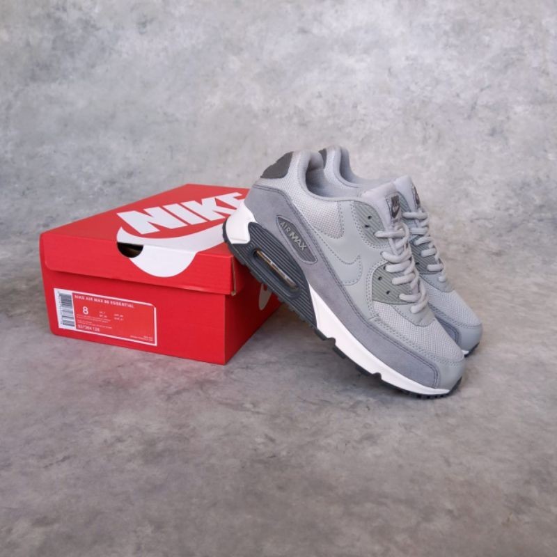 Sepatu Nike Air Max 90 Premium Light Smoke Grey