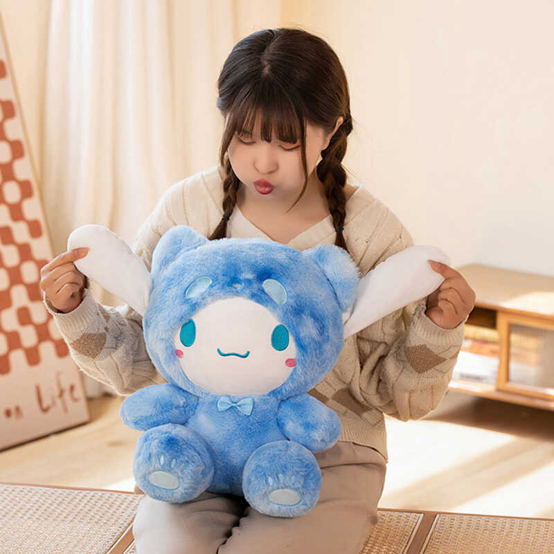ของเล่นเด็ก TUMAMA Cinnamoroll/Kuromi แต่งกายน่ารัก หมีขาว ตุ๊กต